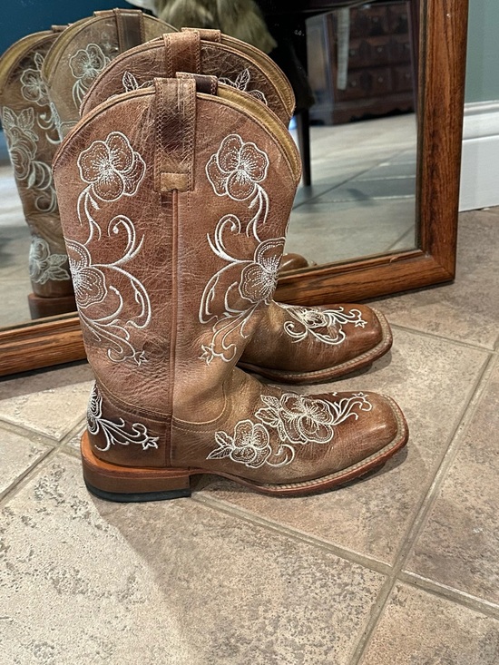 Shyanne Shoes - Shyanne Tan Brown Western Boot Interior Label Detail